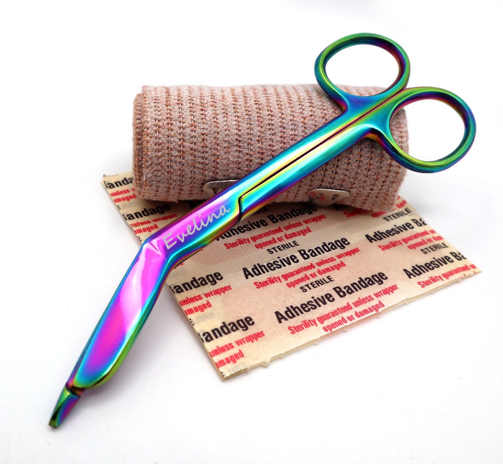 Personalized Bandage Scissors To Give As Gifts To Nurses, Nursing Students Graduates, and Veterinary Vet Tech, And Nurse Appreciation
