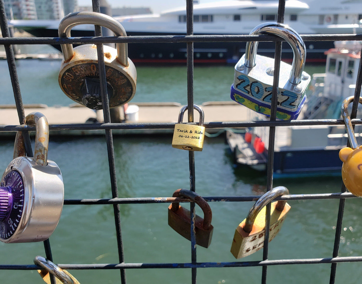 Personalized Love Lock For Valentine And Wedding Gift Engraved With Your Message | Custom Engraved Paris Love Lock Padlock With Heart Shape