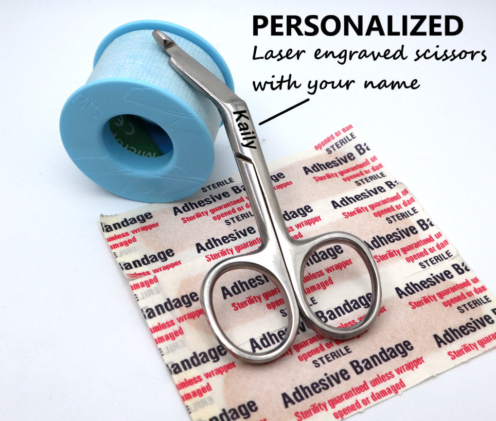 Small Personalized Bandage Nurse Scissors for Nurses, Vet Tech And Nursing Students, Custom Nurse Appreciation Vet Tech & Veterinary Gift