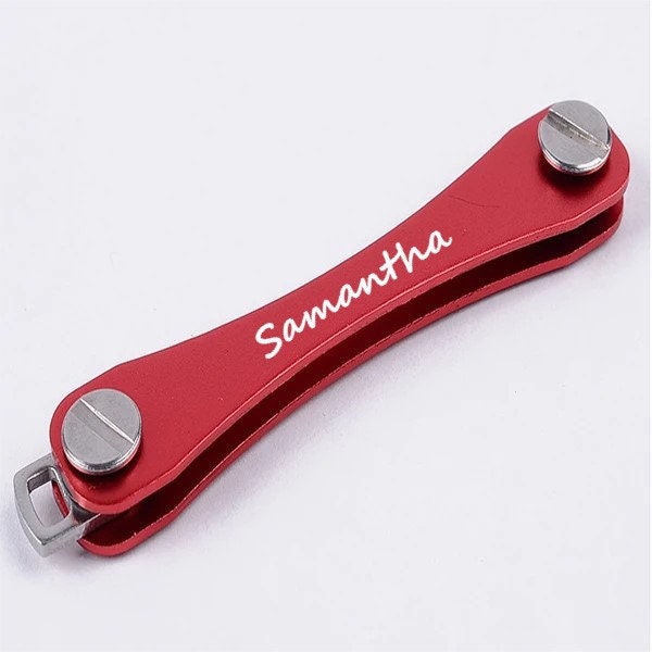 Personalized Smart Keychain Organizer To Give As Gifts for Birthday, Anniversary, Graduation, Wedding & Valentines Gift | Engraved Key Chain