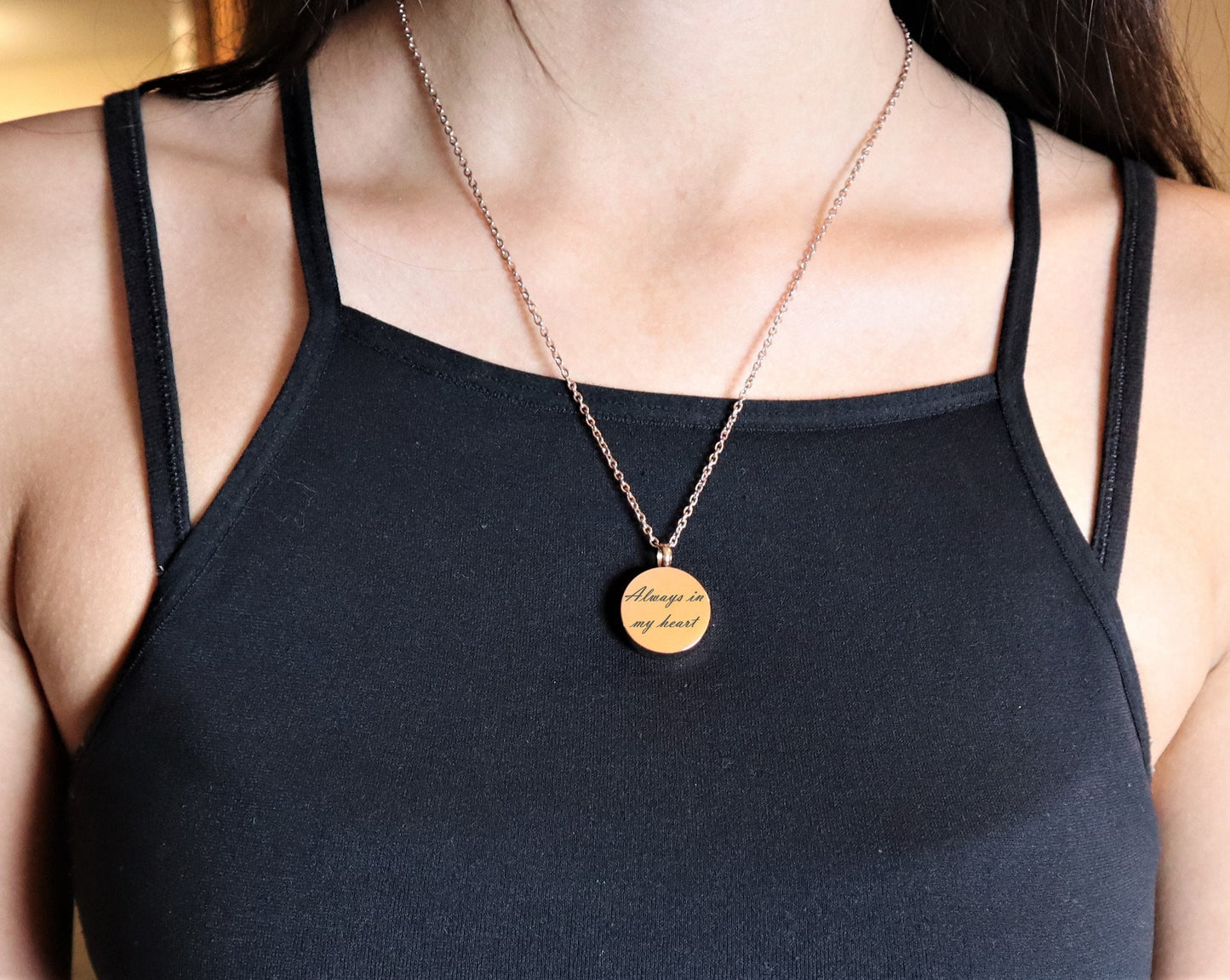 Personalized Cremation Ash Urn Pendant Necklace | Custom Memorial Urn Necklace For Human Ashes | Engraved Jewelry For Pet or Human Ashes