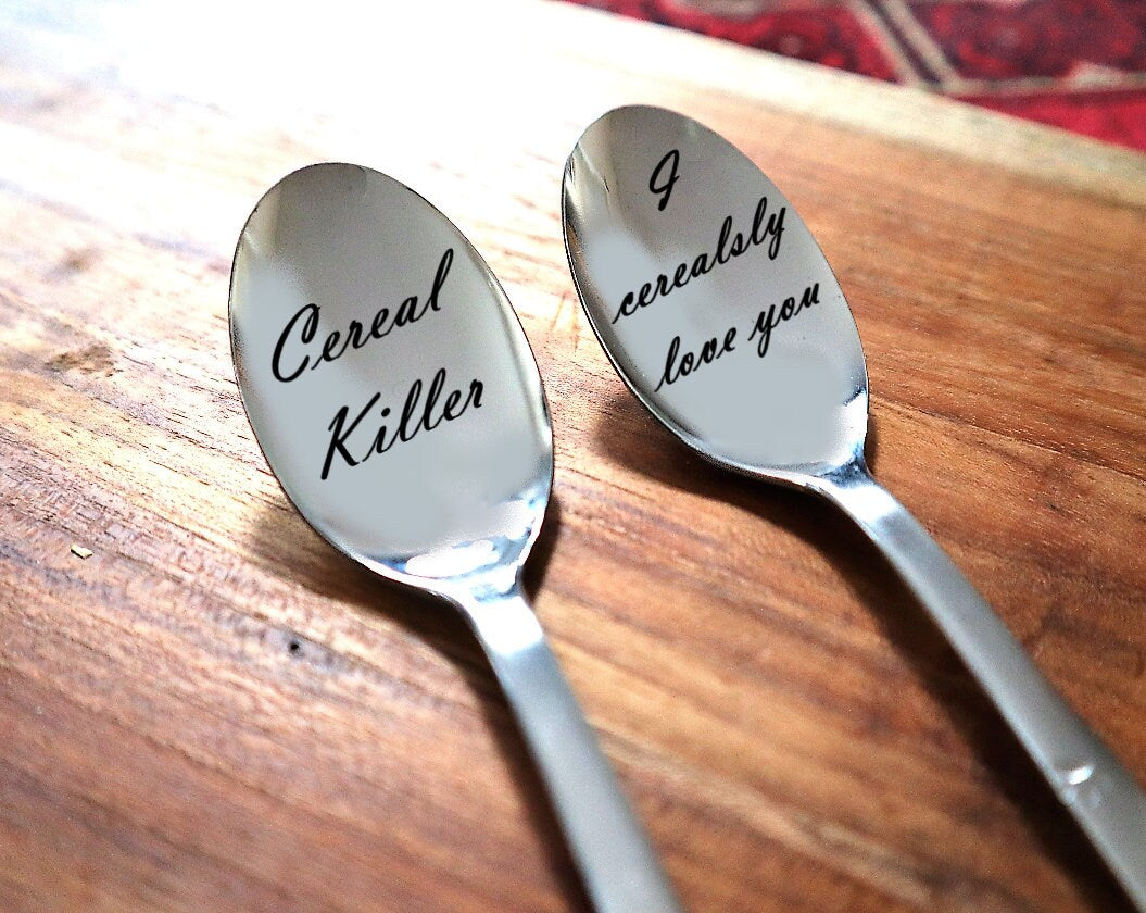 Custom Engraved Silverware With Personalized Message On Spoons And Forks | Customized  Unique Gifts For Birthdays And Special Ocassions
