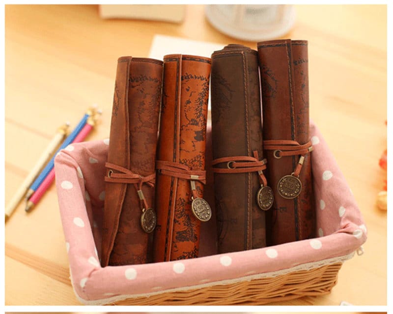Personalized Leather PU Pencil Roll Up Case, Paint Brush Case Personalized Gift for Artists And Painters, Artist Roll Up Gifts For Valentine