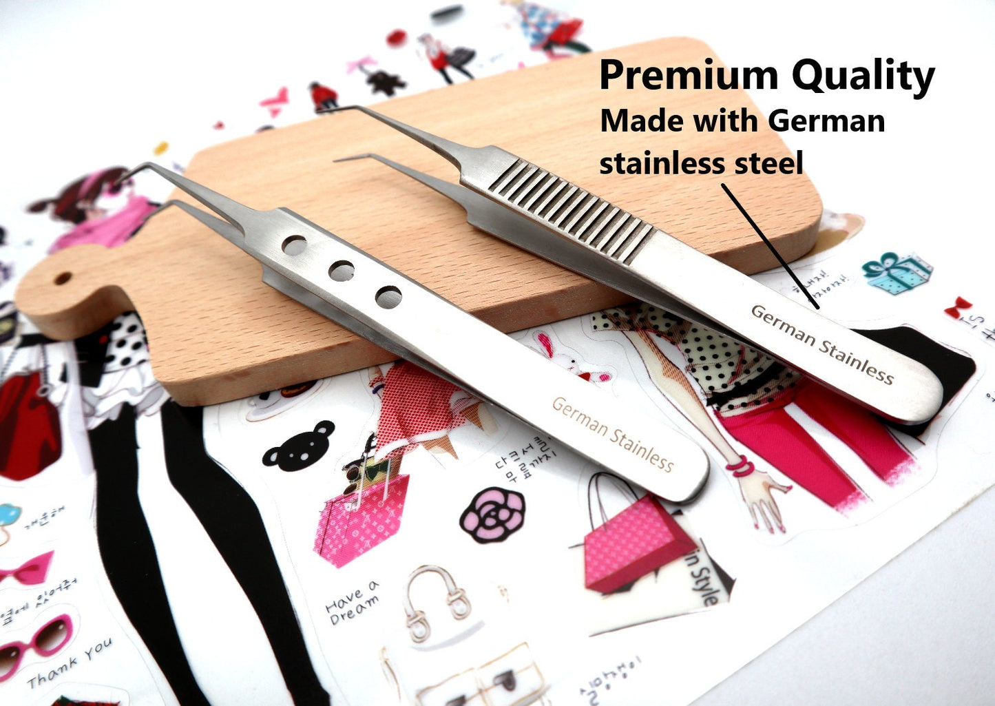 Personalized Stickers Tweezers For Scrapbooking, Custom Craft Tweezers, Engraved Sticker Tweezers For Journal, Tweezers For Nail Art Tool