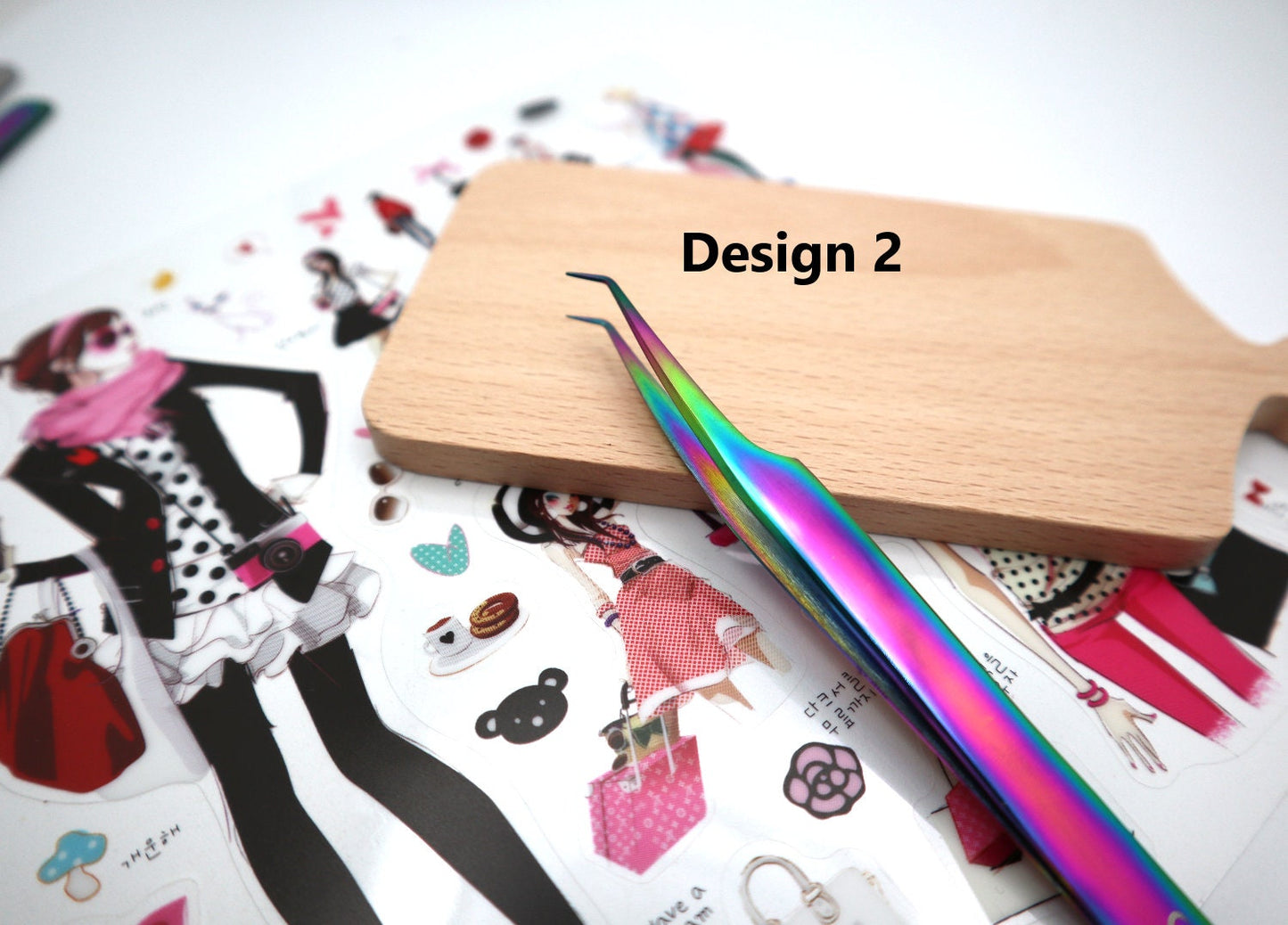 Personalized Stickers Tweezers For Scrapbooking, Custom Craft Tweezers, Engraved Sticker Tweezers For Journal, Tweezers For Nail Art Tool