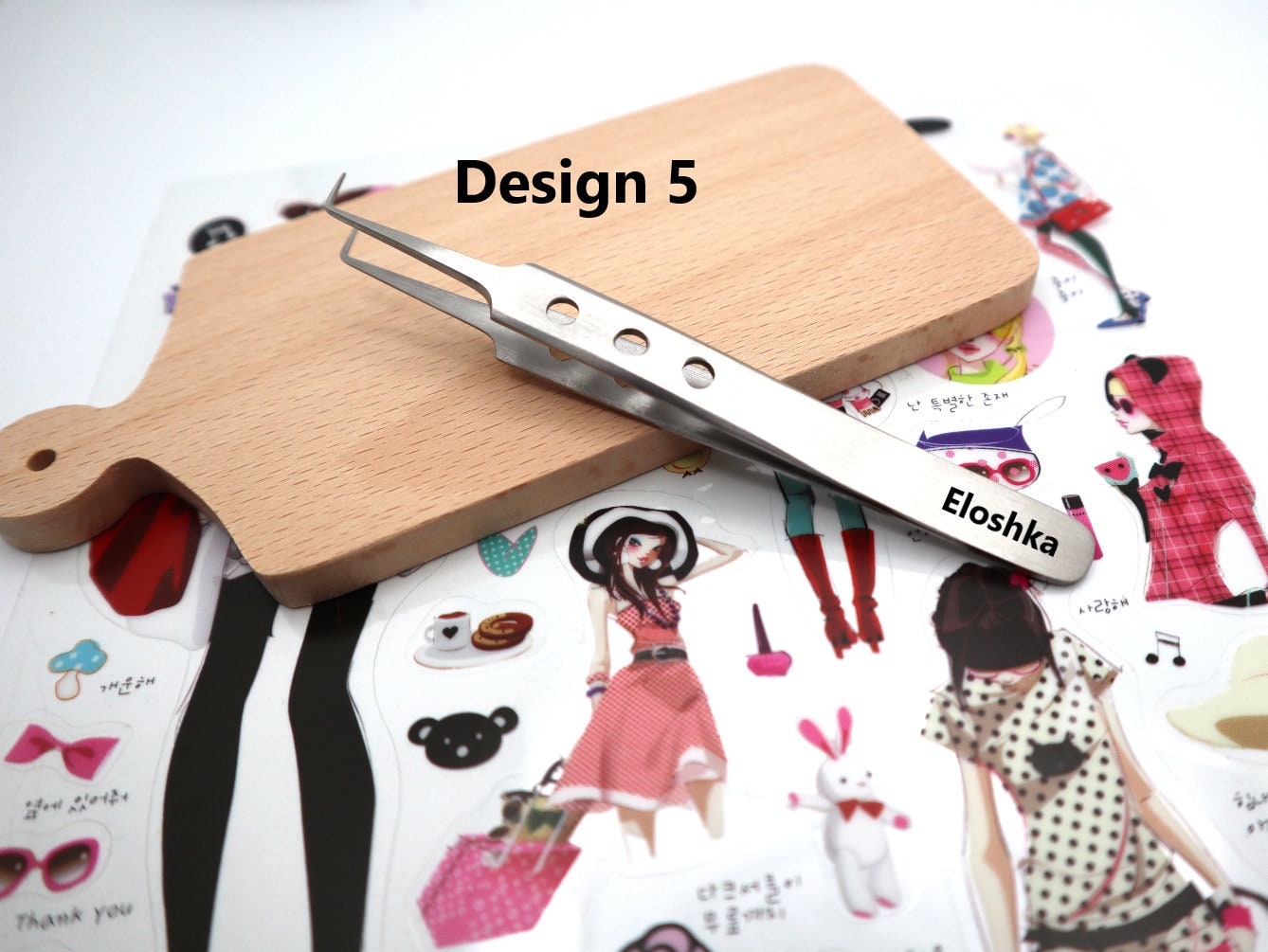Personalized Stickers Tweezers For Scrapbooking, Custom Craft Tweezers, Engraved Sticker Tweezers For Journal, Tweezers For Nail Art Tool