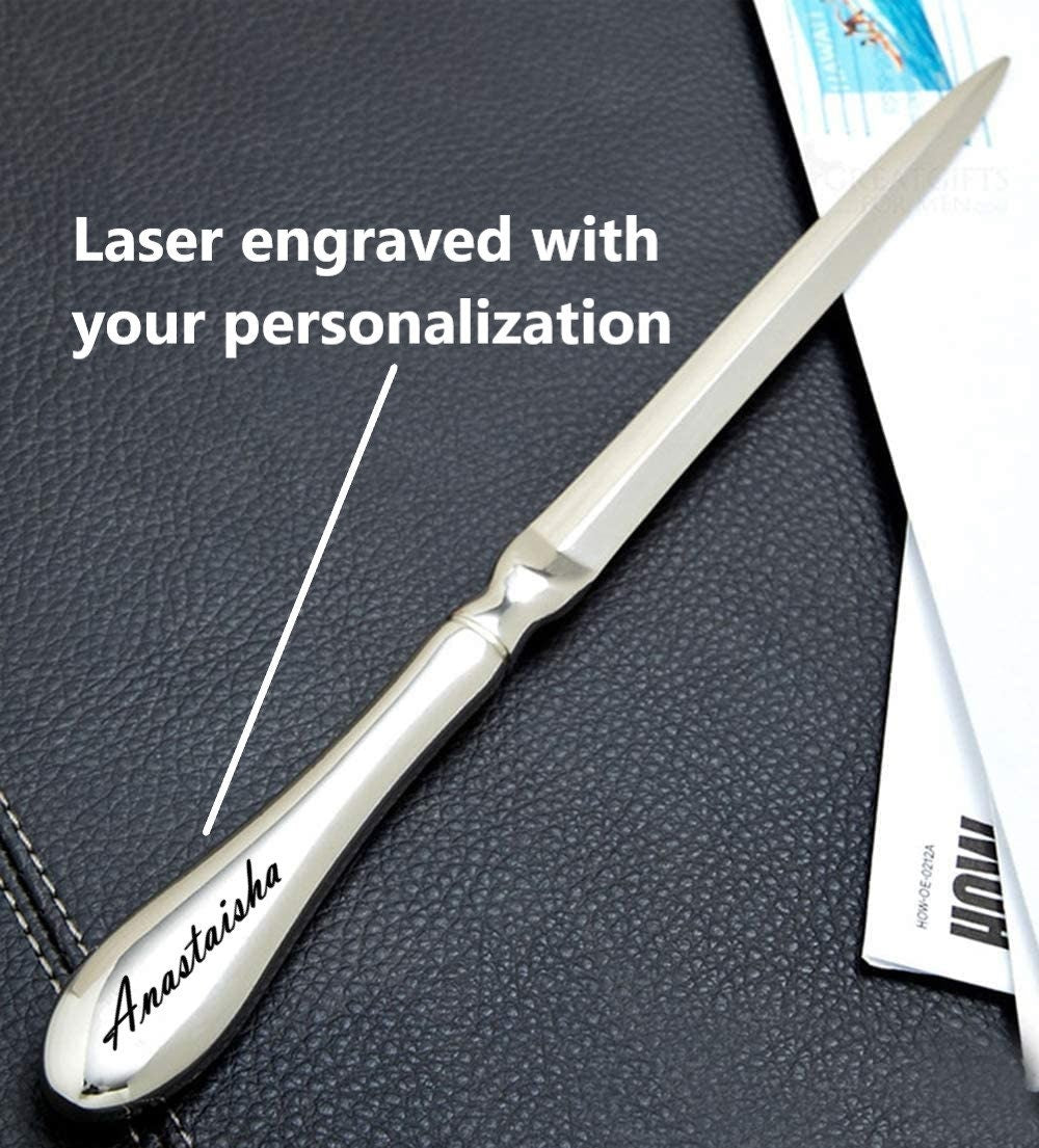 Personalized Letter Opener | Custom Engraved Letter Envelope Opener | Custom Letter Envelope Slitter | Office Gift | Retirement Gift For Him