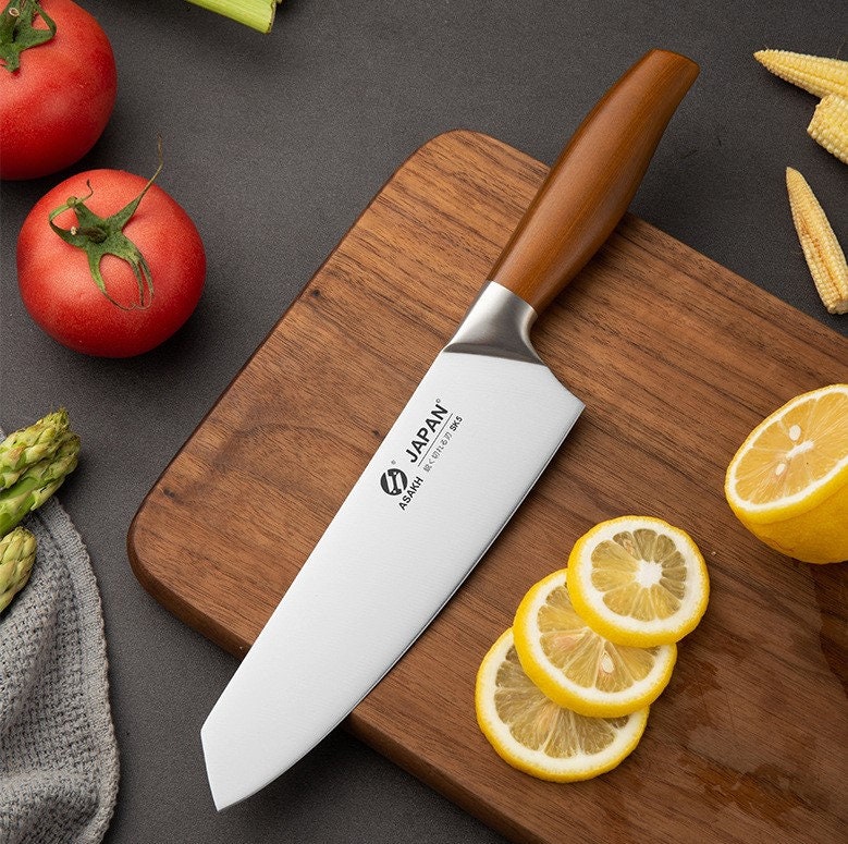 Personalized Japanese Chef Knife | Engraved Chef's Knife Set With Cutting Board For Culinary Gift | Custom Handmade Kitchen Knives For Gift