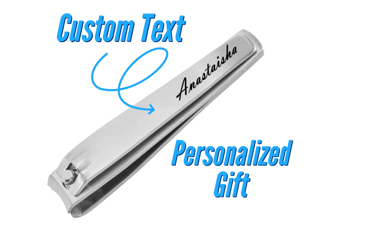 Custom Engraved Nail Clippers, Personalized Stainless Steel Nail Cutter for Grooming, Customizable Nail Clipper, Unique Gift for Men & Women