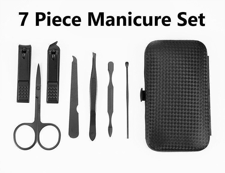 Personalized Manicure Set, Manicure Travel Set With Your Custom Engraved Name, Pedicure Gift Set With Nail Clipper for Men Women And Husband