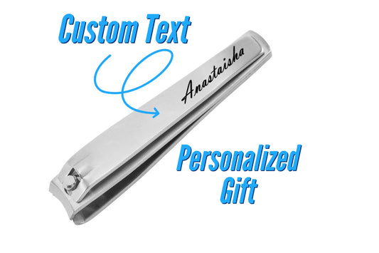 Custom Engraved Nail Clippers, Personalized Stainless Steel Nail Cutter for Grooming, Customizable Nail Clipper, Unique Gift for Men & Women