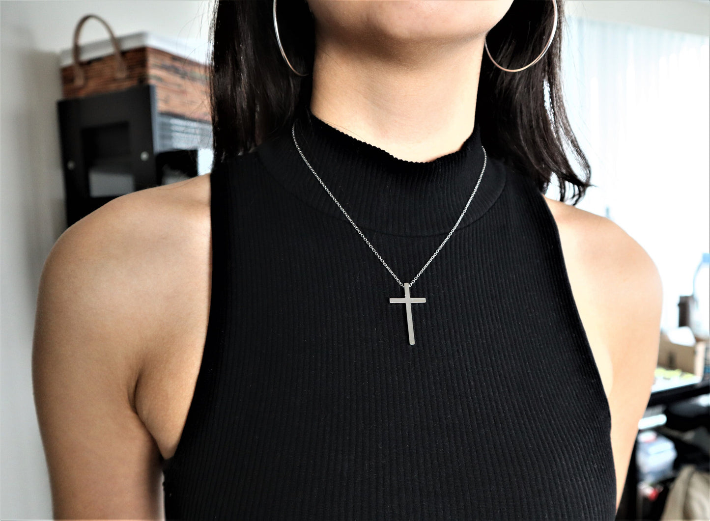 Custom Engraved Cross Necklace For Christening And Confirmation Gift For Girls And Boys, Personalized Cross For Baptism And Communion Gift