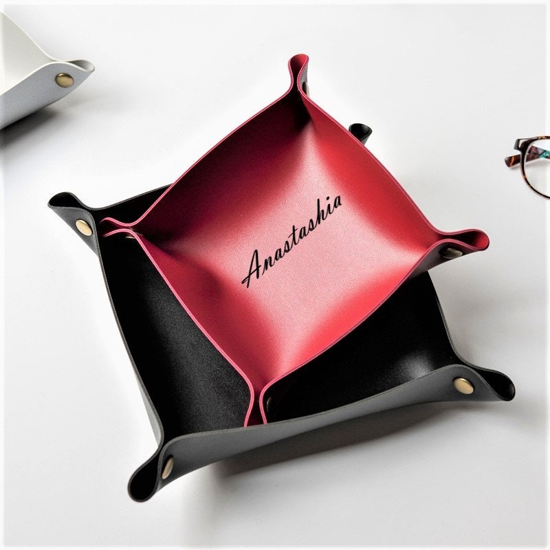 Personalized Valet Catch All Key Tray For Every Day Essentials, Custom Valet Tray And Jewelry Organizer, Valet Tray For Keys And Essentials