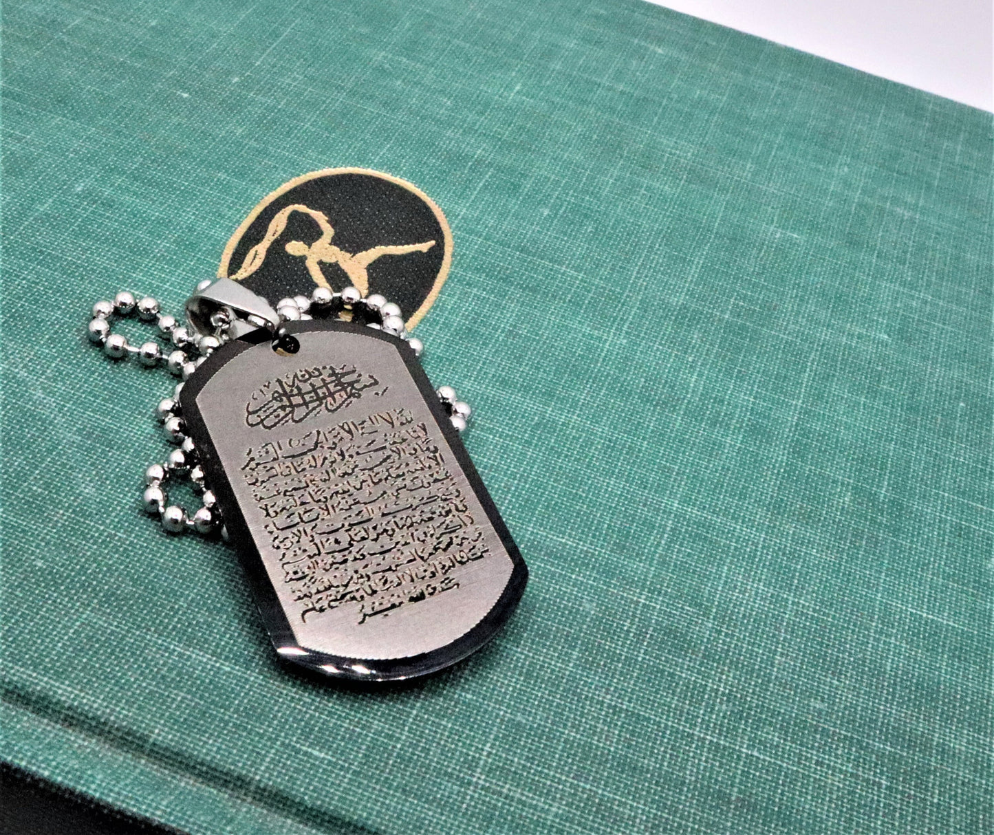 Personalized Allah Necklace Pendant With 4 Qul, Islamic Jewelry Ayatul Kursi Kursee Pendant For Men & Women, Eid Gifts For Ramadan Ramzan