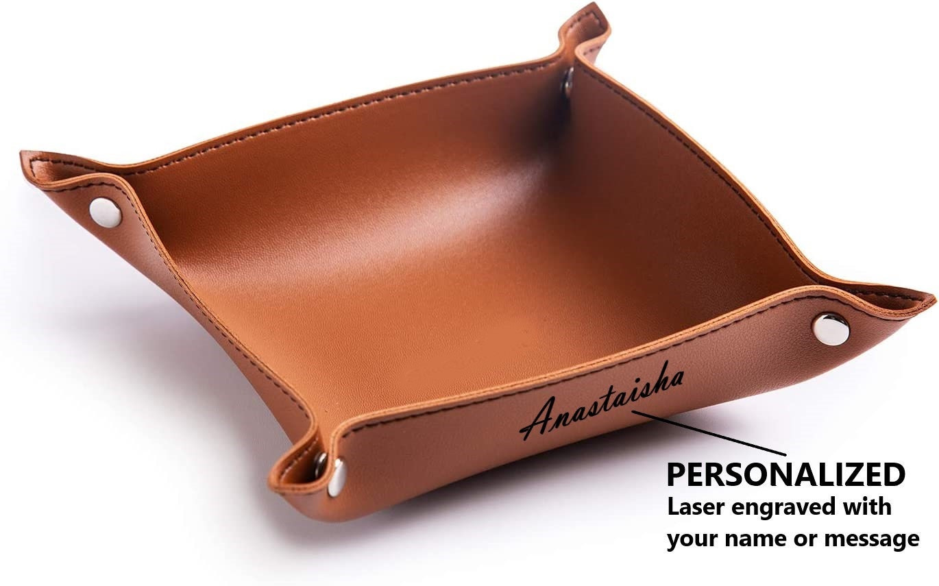 Personalized Valet Catch All Key Tray For Every Day Essentials, Custom Valet Tray And Jewelry Organizer, Valet Tray For Keys And Essentials