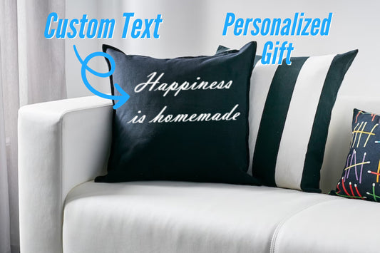 Personalized Cushion Cover, Custom Decorative Pillow Case, Printed Pillow Cover, Custom House Warming Gift, Personalized Throw Cushion Cover