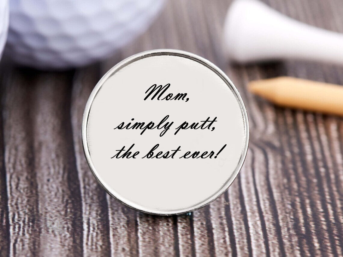 Personalized Golf Ball Marker Divot Tool, Custom Groomsmen Golf Ball Marker Gift, Engraved Father of the Groom  Gift, Customized Golf Gifts