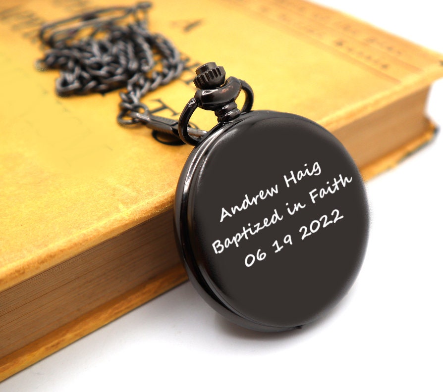 Custom Engraved Pocket Watches for Groomsmen and Father of the Bride, Personalized Timepiece with Chains Ideal For Wedding As Wedding Gifts