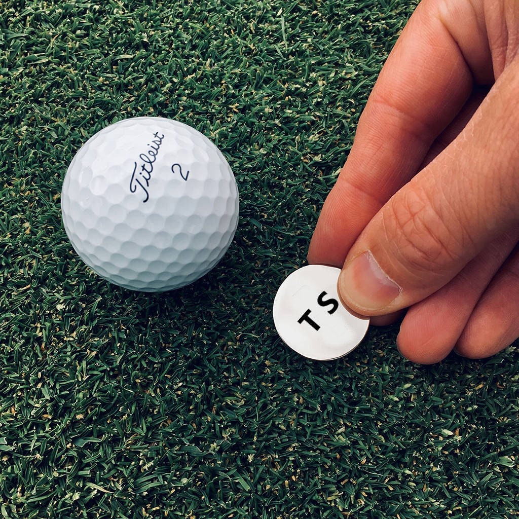 Personalized Golf Ball Marker, Golf Gifts For Men, Gifts For Golfers, Engraved Golf Ball Markers with Magnetic Hat Clip, Gift For Golf Dad
