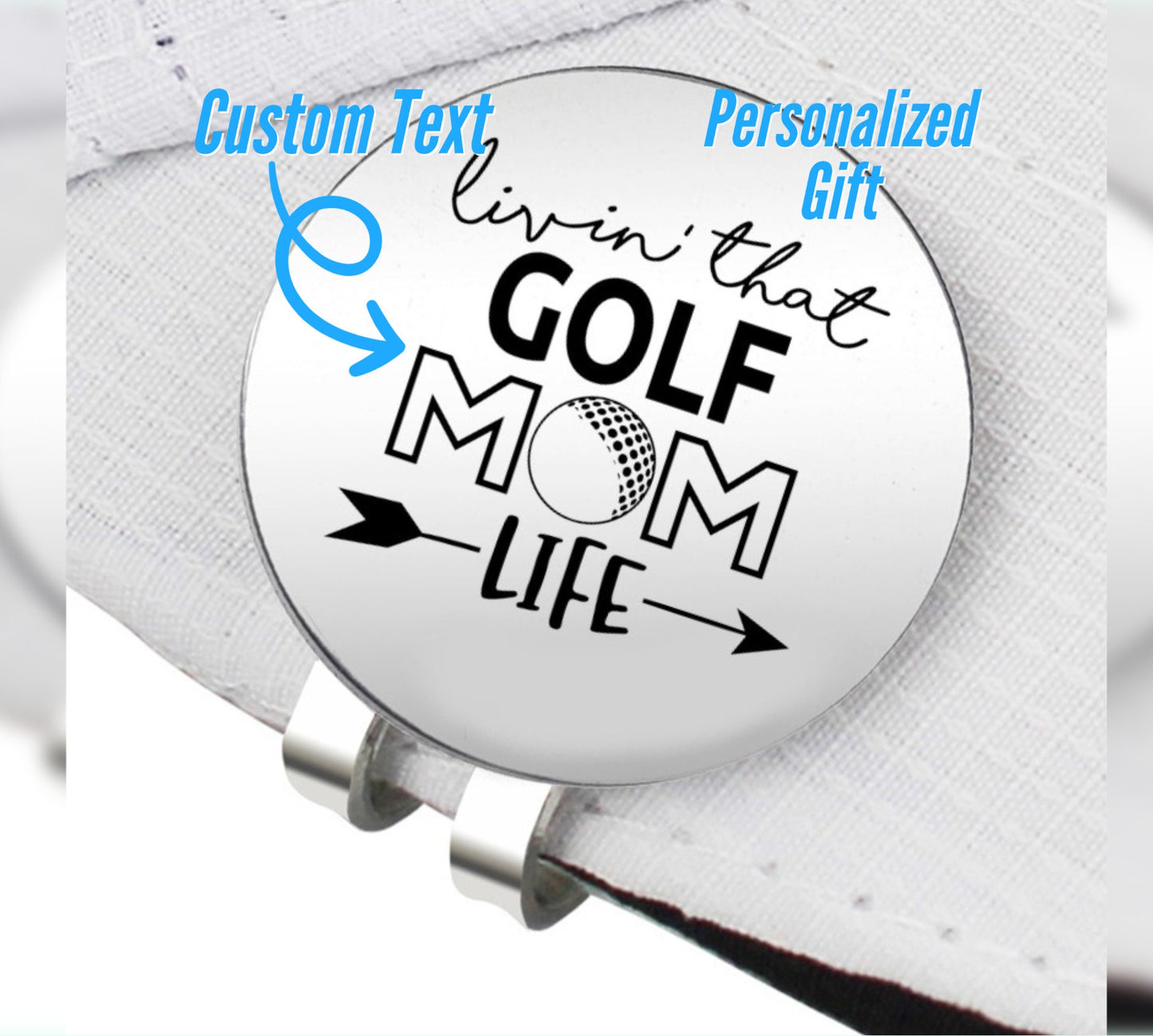 Personalized Golf Ball Marker With Divot Tool, Custom Golf Ball Marker with Magnetic Hat Clip, Engraved Golf Gift for Golfer, Gift For Coach