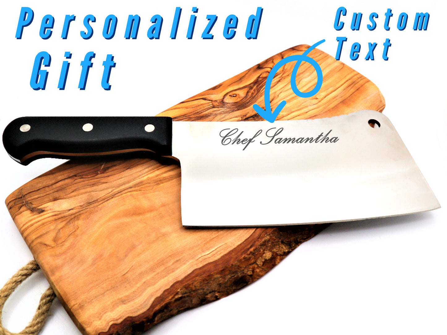 Engraved Chef Knife, Personalized Japanese Chef Knives With Cutting Board For House Warming Gift, Custom Engraved Cleaver Knife With Apron