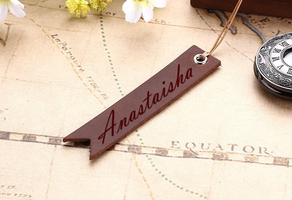 Personalized Leather Bookmark, Custom Engraved Bookmarks For Book Lovers And Bookworms, Hand Crafted Book Mark For Book Lover & Reading Gift