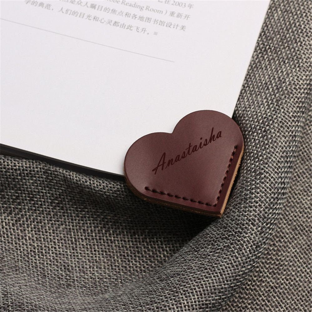 Personalized Leather Bookmark, Custom Engraved Bookmarks For Book Lovers And Bookworms, Hand Crafted Book Mark For Book Lover & Reading Gift