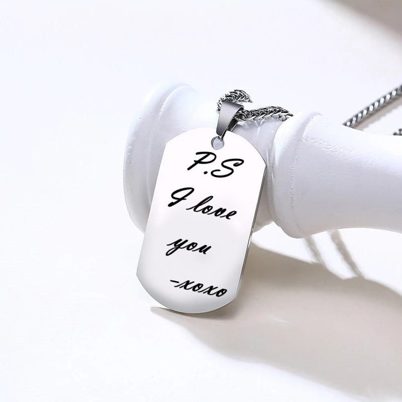 Personalized Necklace With Your Custom Picture, Engraved Photo Necklace Dog Tag Pendant With Your Picture, Custom Photo Pendants For Gifts