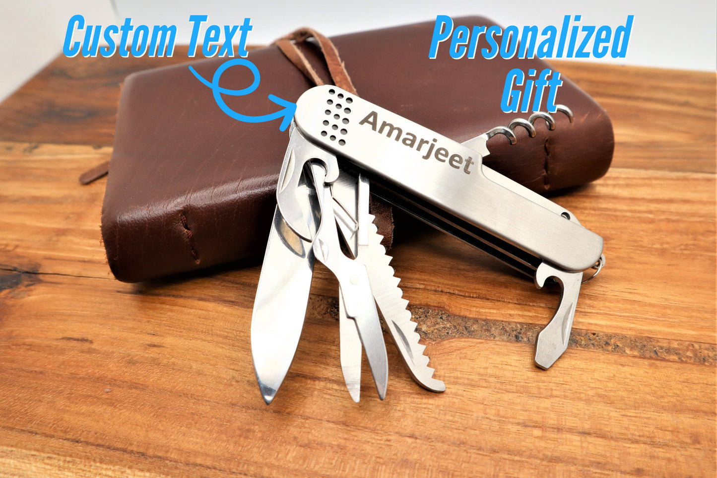 Personalized Pocket Knive For Anniversary Gift, Groomsmen Gift and Gift For Him | Custom Engraved Mini Folding Tactical Pocket Knife