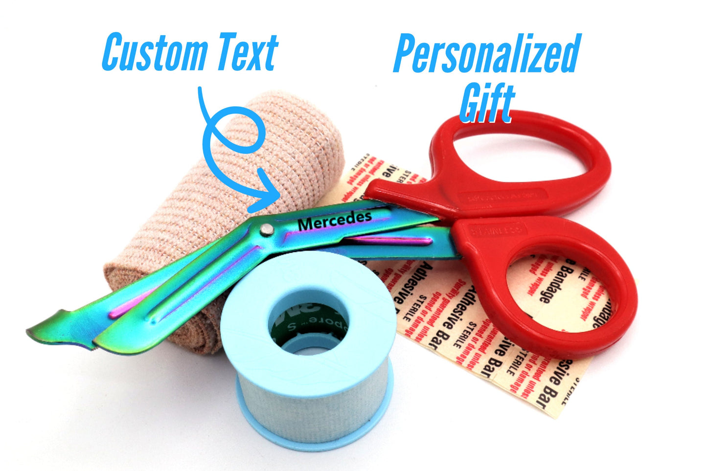 Personalized Bandage Scissor EMT Trauma Shear With Coated Black Stainless Steel For Nurses, Vet Tech Gift Ideas, And Nurse Appreciation Gift