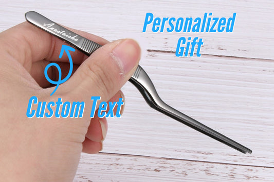 Personalized Multi Purpose Plating Kitchen Tweezers with Precision Stainless Steel Tongs for Pince Culinary Cuisine Cooking and Plating Food