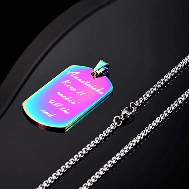 Personalized Necklace With Your Custom Picture, Engraved Photo Necklace Dog Tag Pendant With Your Picture, Custom Photo Pendants For Gifts
