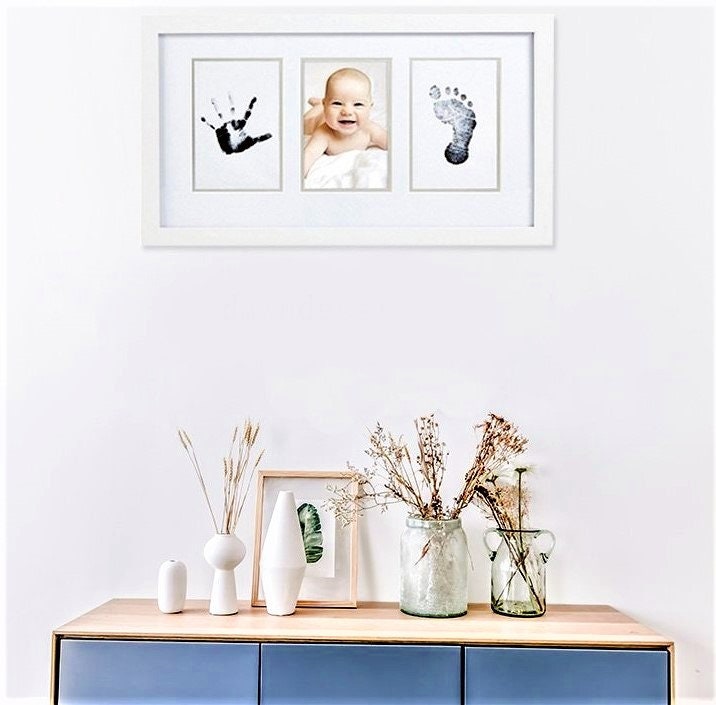 Baby Hand And Foot Print Image Transfer Pad, Newborn Baby Shower Gift, New Born Clean No Touch Ink Pad, Inkless Handprint Footprint Transfer