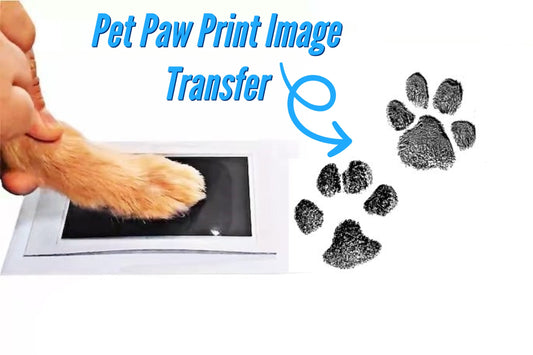 Custom Pet Paw Print Image Rendering And Print Image Transfer Pad, Paw Print Editing & Personalized Memorial Rendering For Your Beloved Pet