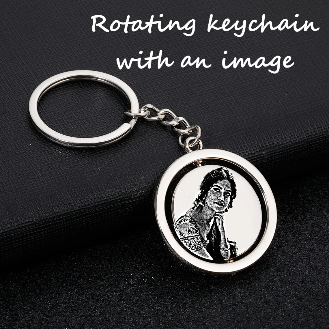 Personalized Birth Flower Keychain With Engraved Name For Valentine Gift | Custom Birth Month Flower Keychains With Personalized Message