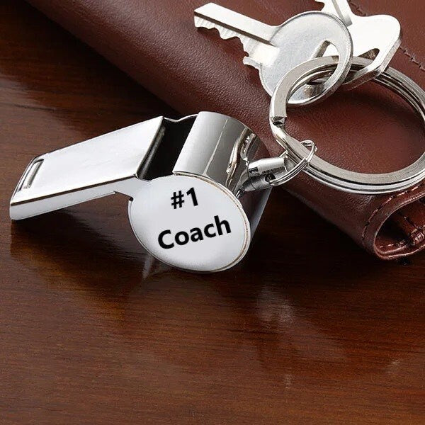 Personalized Sports Whistle Gifts For Coaches And Life Guards, Custom Engraved Coach Gift For Soccer, Hockey, Basketball & Sport Enthusiasts