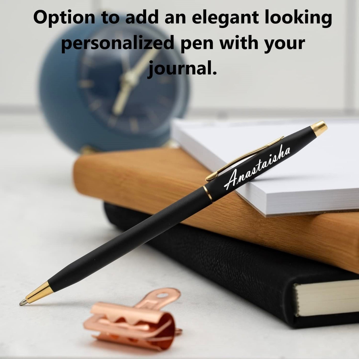 Personalized Journal With Your Name, Custom PU Leather Journal For Women & Men, Engraved Notebook For Guests, Journal For Kids And Daughters