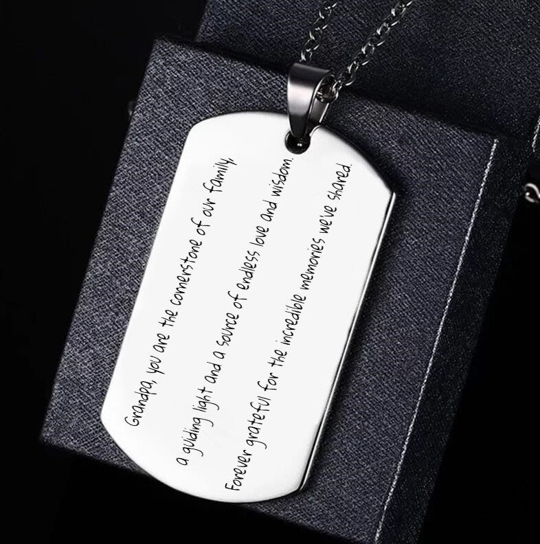 Custom Engraved Picture Potrait Keychain With Your Custom Message And Actual Handwriting Message | Personalized Memorial Keepsake Keychain