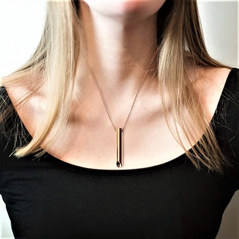 Personalized Breathing Necklace For Natural Anxiety Relief, Custom Made Breathing Necklaces For Stress Relief, Mindfulness Meditation Tool