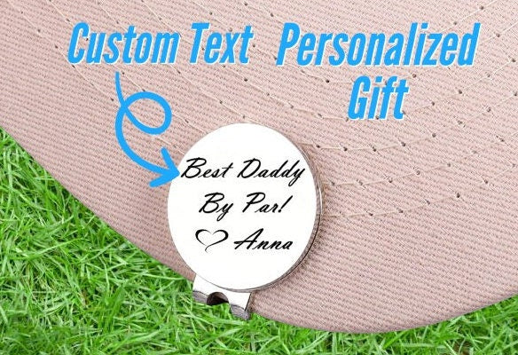 Personalized Golf Ball Marker, Golf Gifts For Men, Gifts For Golfers, Engraved Golf Ball Markers with Magnetic Hat Clip, Gift For Golf Dad