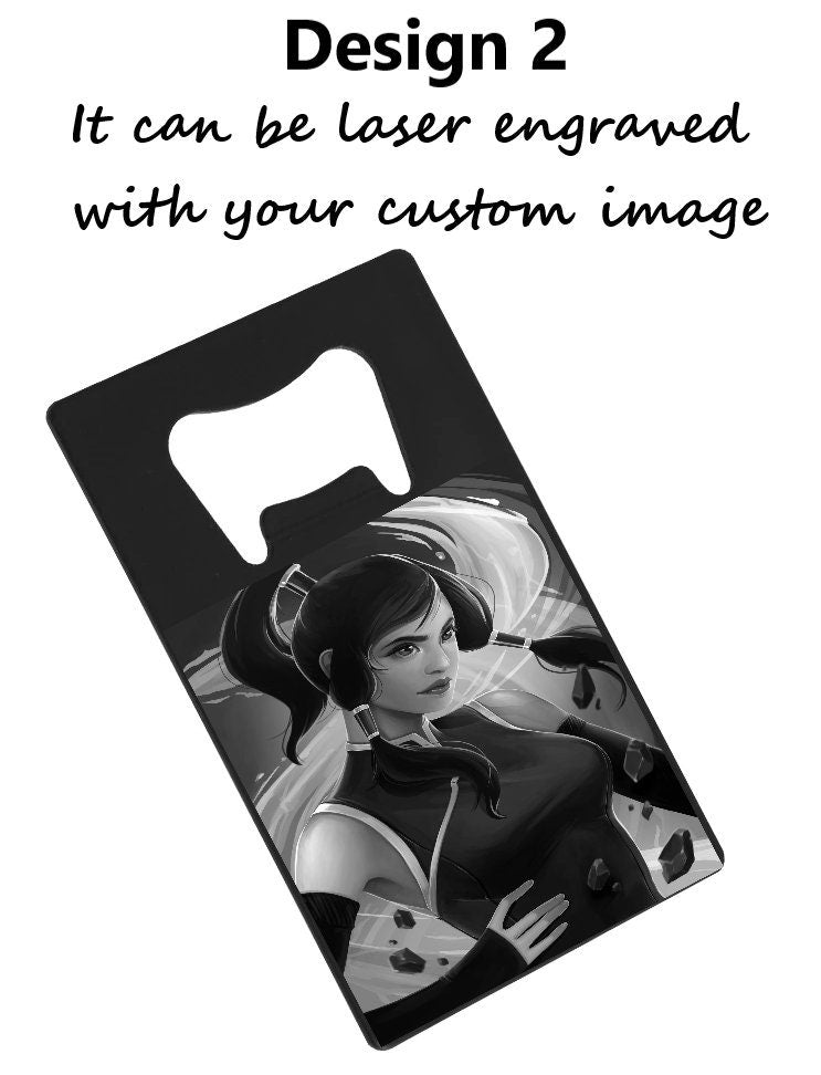 Personalized Bottle Opener With Custom Message | Engraved Bottle Openers With Portrait Image | Ace of Spade Beer Bottle Opener Birthday Gift