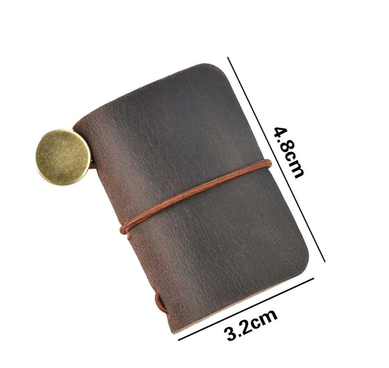 Personalized Vintage Mini Leather Notebook With Your Name, Custom Tiny Leather Journal, Engraved Notebook Journal For Kids And Daughter