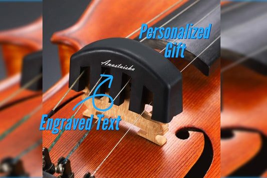 Custom Engraved Metal Violin Mute For Your Quiet Violin Practice, Personalized Violin Mute Silencer Music Gift For Your Melodic Journey
