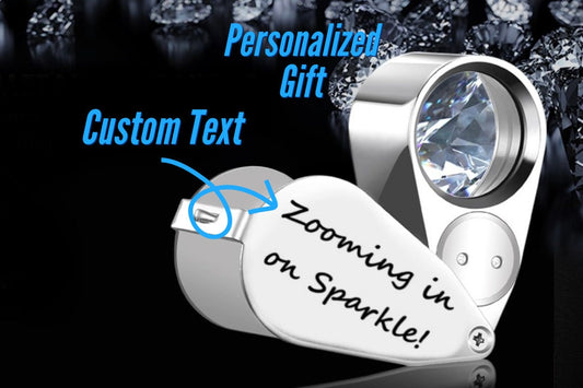Personalized Jewelers Magnifying Loupe, Custom Watchmakers Loupe, Engraved Magnifying Glass Loupe For Hobbyist, Stamp Collector Magnifier
