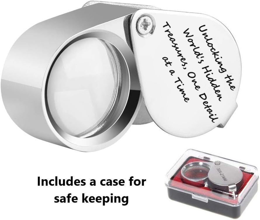 Personalized Jewelers Magnifying Loupe, Custom Watchmakers Loupe, Engraved Magnifying Glass Loupe For Hobbyist, Stamp Collector Magnifier