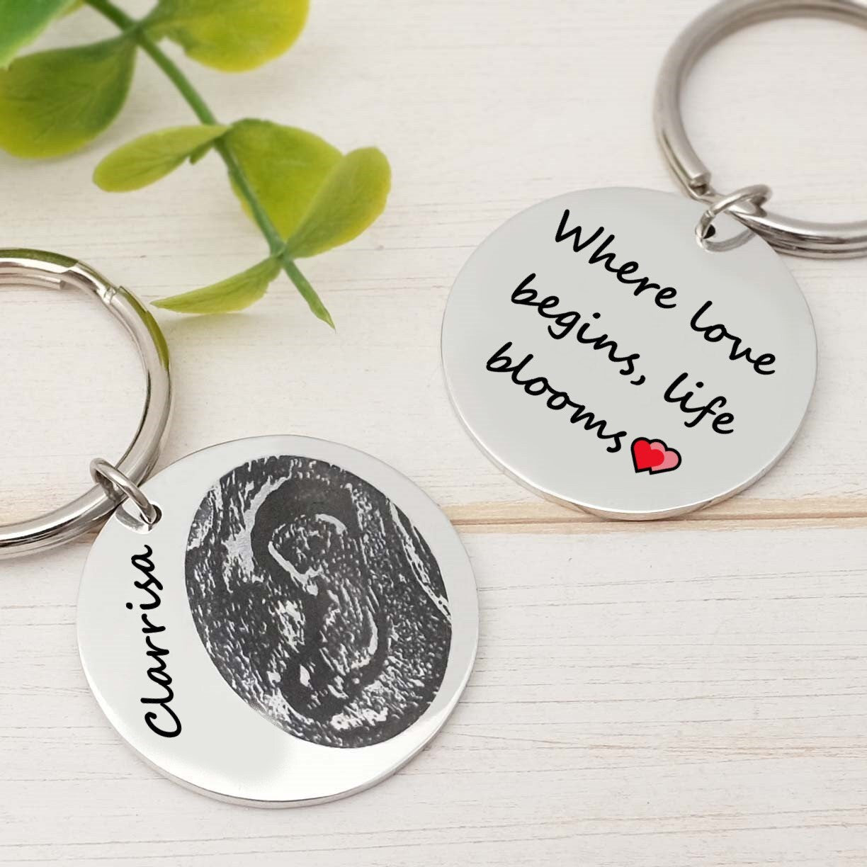 Personalized Ultrasound Keychain To Cherish the Moment, Perfect for Baby and Pregnancy Announcements, A Unique Ultrasound Keepsake For Dad