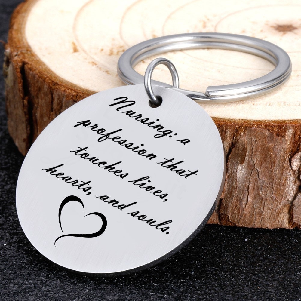 Personalized Vet Tech Gift Appreciation Keychain for Veterinary Vet Technician and Vet Nurses, Custom Vet Tech Gifts With Your Message