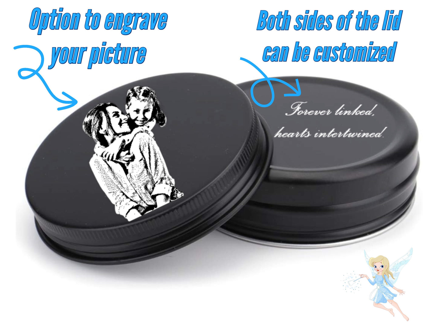 Personalized Tooth Fairy Tinker Tin Box With Your Custom Image And Text | Engraved Baby ToothFairy Box For Kids | Baby Tooth Keepsake Box