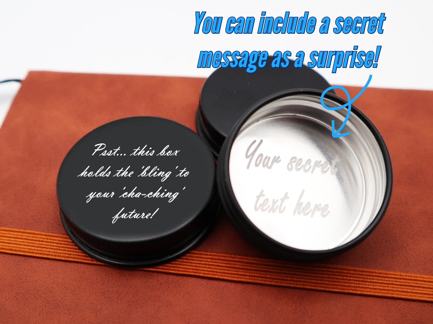 Personalized Wedding Ring Holder With Engraved Image And Text | Custom Will You Marry Me Surprise Engagement Ring Box With Special Message