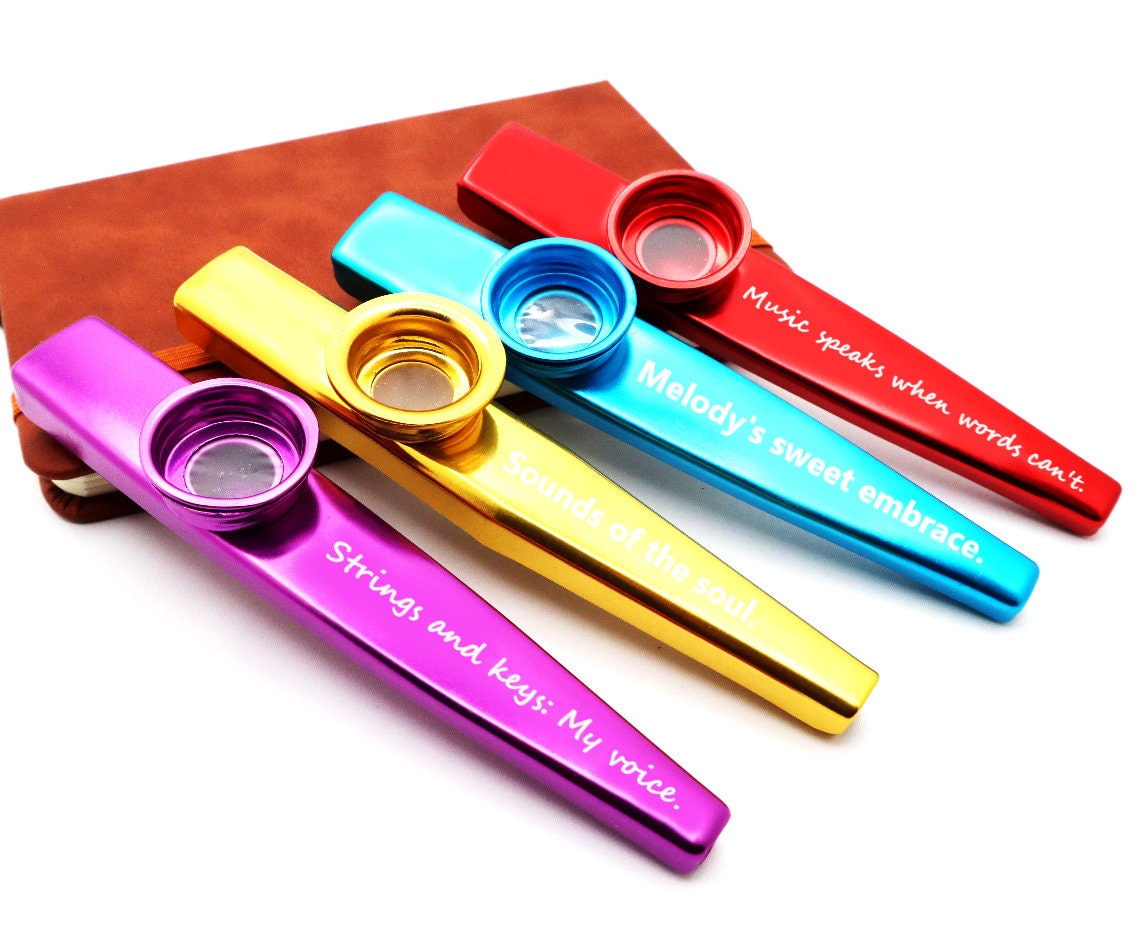 Personalized Music Kazoo With Custom Engraved Message For Music Gift and Musical Fun | Personalized Music Teacher Gift For Memorable Moments